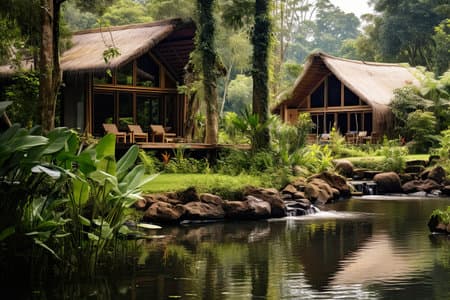 luxury safari lodge exterior